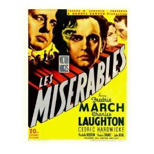  Les Miserables, Charles Laughton, Fredric March on Window 