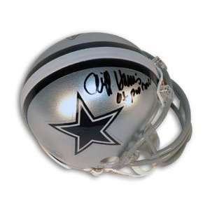  Cliff Harris Signed Cowboys Mini Helmet   6X Pro Bowl 