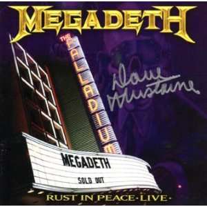  Megadeth Dave Mustaine Signed Rust in Peace CD Cover 