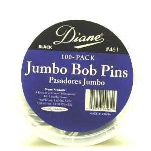  Diane Jumbo Bob Pins 100s Black Tub (3 Pack) with Free 