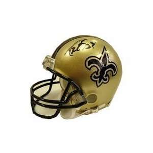 Drew Brees Autographed Mini Replica New Orleans Saints Helmet