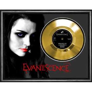  Evanescence Bring Me To Life Framed Gold Record A3 