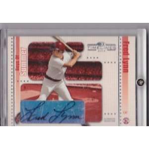 Fred Lynn signed autographed 2004 Donruss Card Red Sox
