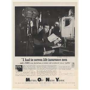  1961 TV Writer Gene Roddenberry MONY Life Insurance Print 