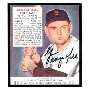 George Kell Autographed/Hand Signed 1952 Red Man #13 Reprint (Detroit 