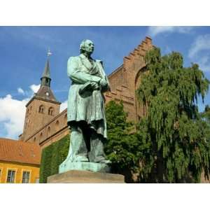 Statue of Hans Christian Andersen, Odense, Funen, Denmark, Scandinavia 