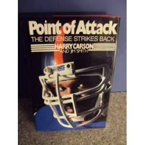 Harry Carson Signed Point of Attack book   Autographed NFL Magazines