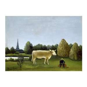  View Surrounding Paris Henri Rousseau. 40.00 inches by 29 