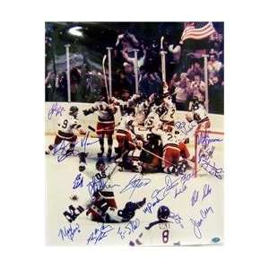   with HERB BROOKS, Mike Eruzione, Jim Craig, 20 sigs 