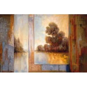 James Bryant 36W by 24H  Secluded Pond I CANVAS Edge #6 1 1/4 L 