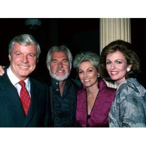  Gov Jerry Brown, Singer Kenny Rogers and Wife Marianne, and Brown 