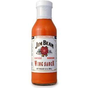 Jim Beam Hot Wing Sauce, 13 fl oz  Grocery & Gourmet Food