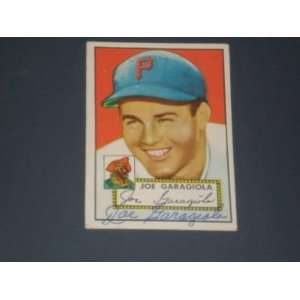 HOF Joe Garagiola Signed 1952 Topps Card #227 JSA Sports 