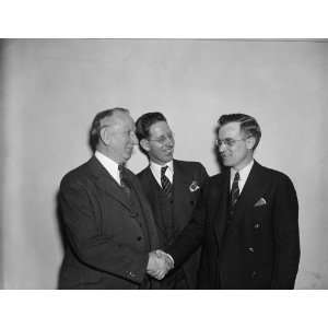  1937 photo L to r Peter Tague, John J. Hart, Cong. Robert 