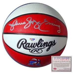 Julius Erving Autographed Basketball