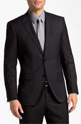 BOSS Black Stripe Wool Suit Was $895.00 Now $449.90 