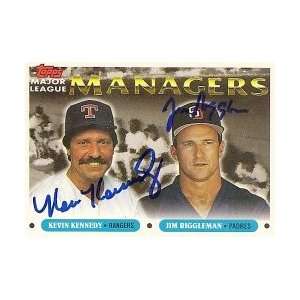 Kevin Kennedy Jim Riggleman 1993 Topps Signed Trading Card