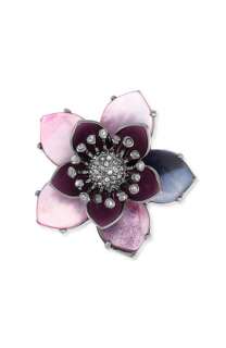 Juicy Couture Mother of Pearl Flower Ring  