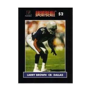  Collectible Phone Card $2. Larry Brown (CB Dallas Cowboys 