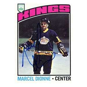 Marcel Dionne Autographed / Signed 1976 77 Topps Card