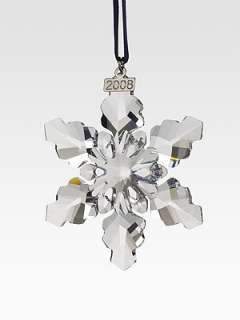 Full clear cut faceted crystal Silvertone 2008 tag Designed by Verena 