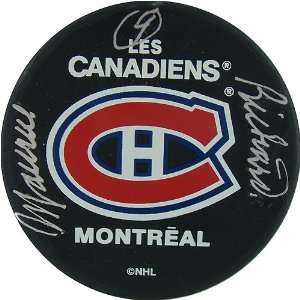 Maurice Richard Signed Canadiens Puck