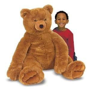  Melissa & Doug Jumbo Brown Teddy Bear   Plush Toys 
