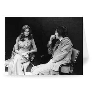 Raquel Welch with Michael Parkinson   Greeting Card (Pack of 2)   7x5 