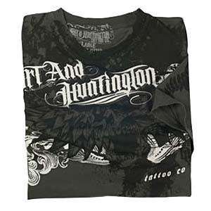  Hart and Huntington Skull Vent Premium T Shirt   Medium/Moss 