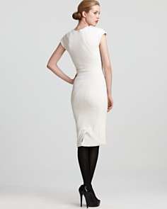 Zac Posen Fitted Dress   Cap Sleeve with Seaming Detail