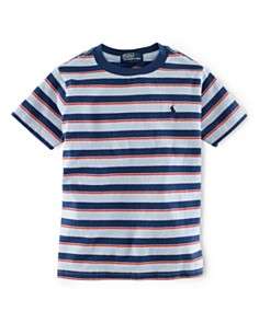 Ralph Lauren Childrenswear Boys Stripe Tee   Sizes 4 7