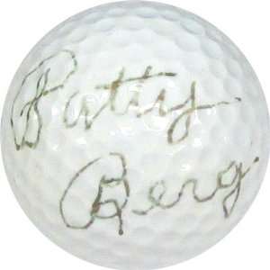 Patty Berg Autographed/Hand Signed Golf Ball