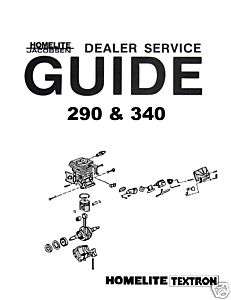 HOMELITE 290 & 340 CHAIN SAW DEALER SERVICE GUIDE  