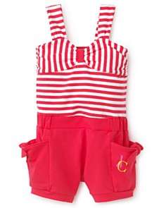 Juicy Couture Infant Girls Striped Romper   Sizes 3 24 Months