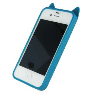 EMPIRE Blue Owl Poly Skin Case Cover TPU for Apple iPhone 4 / 4S 