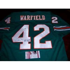 Paul Warfield Signed Jersey   hof Jsa coa   Autographed NFL Jerseys
