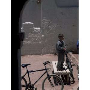  Boy and Bike, San Pedro De Atacama, Chile, South America 