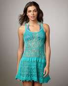 Cecilia Prado Marcia Crochet Tie Strap Dress   