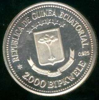 PRUEBA DE LA MONEDA 2000 BIPKWELE 1979 PIEFORT DE LA GUINEA ECUATORIAL