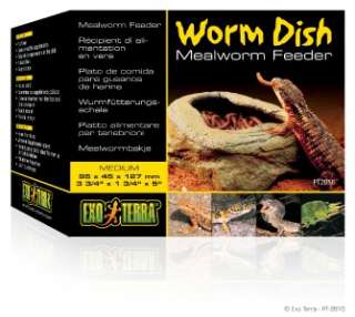 Exo Terra Reptile Terrarium Mealworm Feeder Worm Dish  