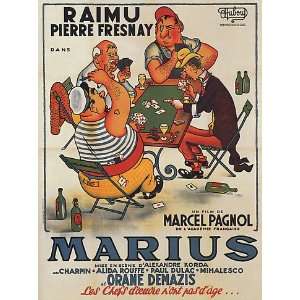  MARIUS RAIMU PIERRE FRESNAY FILM MOVIE FRANCE FRENCH 