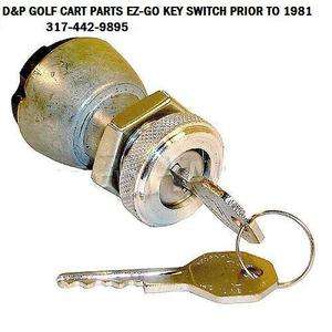 EZ GO GOLF CART KEY SWITCH EZ GO 2 TERMINAL Prior TO 1981 ome#13546g1 