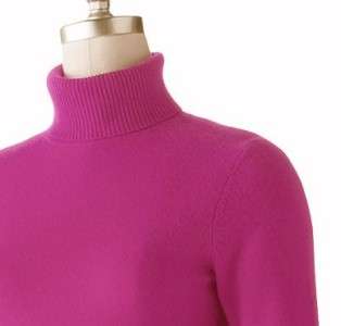 New Womens Misses 100% CASHMERE Soft Turtleneck Long Sleeve Sweater 