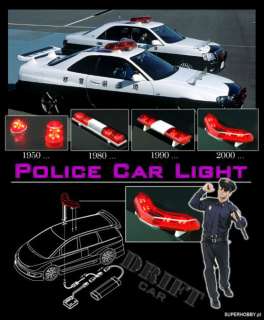 10 RC CAR POLICE CAR LIGHTS FLASHING  
