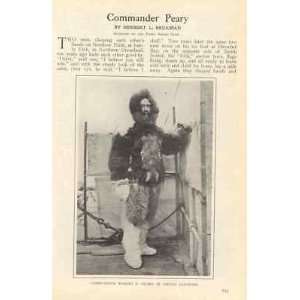  1909 Commander Robert E Peary Arctic Exploration 
