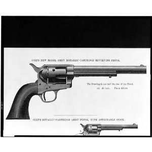  Colt revolver,side view,1878,Samuel J. Burr,handgun 
