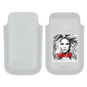  Shakira Face on BlackBerry Leather Pocket Case  
