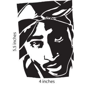  Tupac Shakur Cut Vinyl Decal 2pac Sticker Makaveli 