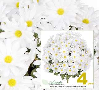 288 Artificial White Daisy Flowers Silk Plants Wedding  