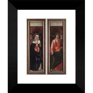  St Catherine of Siena and St Lawrence 15x18 FRAMED Art 